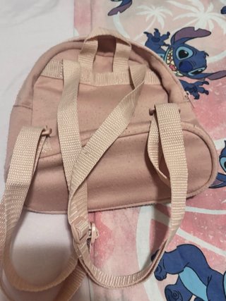Zainetto unicorno rosa con dettagli oro