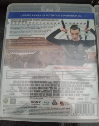Resident Evil Blu-ray 3D y 2d (2 Películas)
