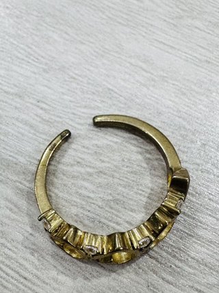 Anillo Corazones con Diamantes Oro