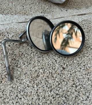 Espejo retrovisor moto cromado