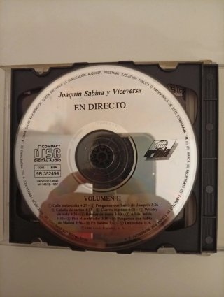 CD Joaquín Sabina Y Viceversa En Directo