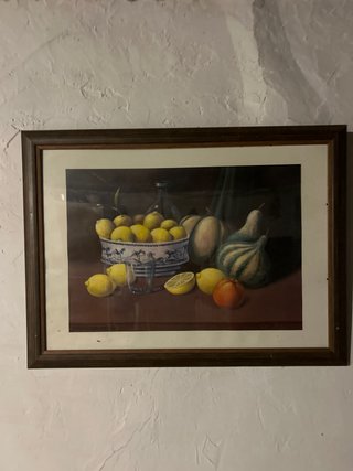 Cuadro bodegón antiguo