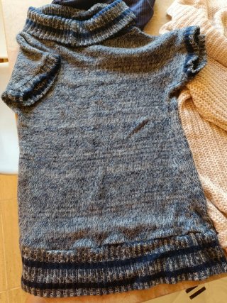 Vestido azul y 2 jerséis mujer talla única
