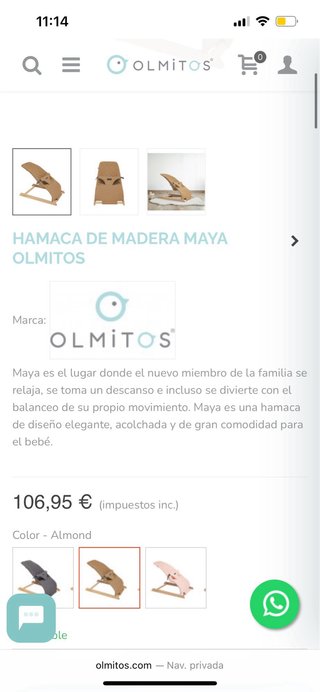 Hamaca Maya Olmitos madera