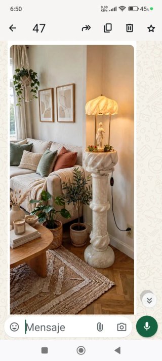 LÁMPARA/COLUMNA VINTAGE AÑOS 80 CON REGALO