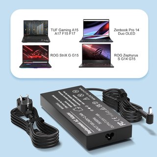 CABUTY Cargador 20V 9A 180W 6x3,7mm ASUS TUF ROG
