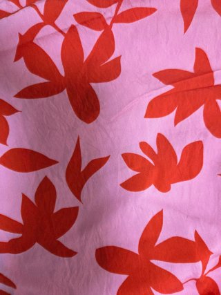 Blusa escote barco rosa y fucsia. Talla 44. NUEVA.