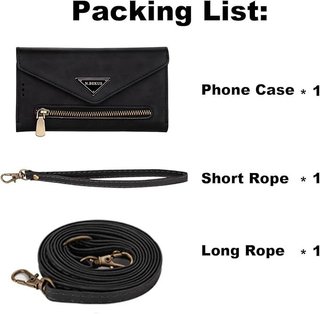 UDBKKDX Funda tipo cartera Samsung S25 Ultra Negra