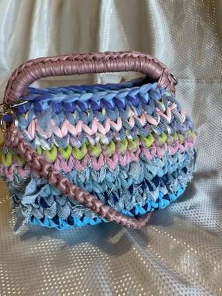 Borsa uncinetto multicolore