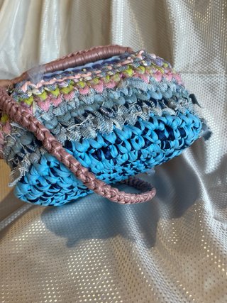 Borsa uncinetto multicolore