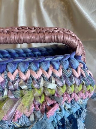 Borsa uncinetto multicolore