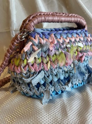 Borsa uncinetto multicolore