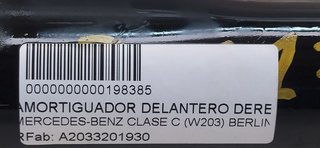 AMORTIGUADOR DELANTERO DERECHO MERCEDES-BENZ CLASE C (W203) BERLINA 320 (203.064)