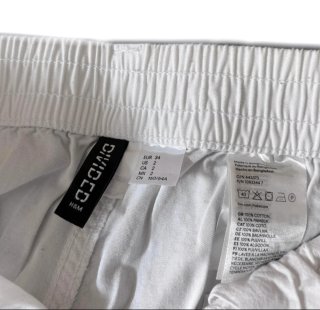 Pantaloni cargo bianchi nuovi