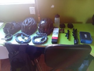 Kit Bicicleta Carretera Cascos Candados etc..