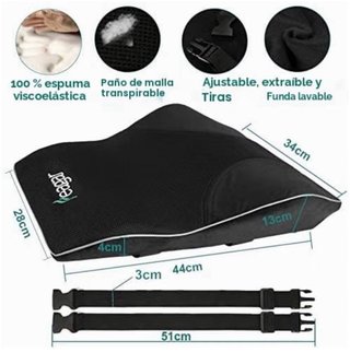Cojín Lumbar Eagar Negro y Gris
