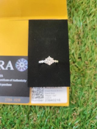 Anello Argento Moissanite 1ct