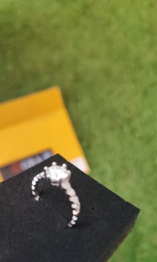 Anello Argento Moissanite 1ct