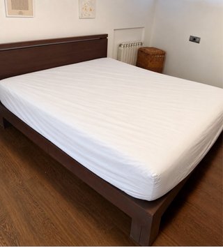Estructura cama madera maciza