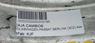 CAJA CAMBIOS VOLKSWAGEN PASSAT BERLINA (3C2) Advance