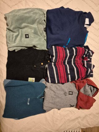 PACK 6 sudaderas Vans, Volcom, Picture, Adidas.