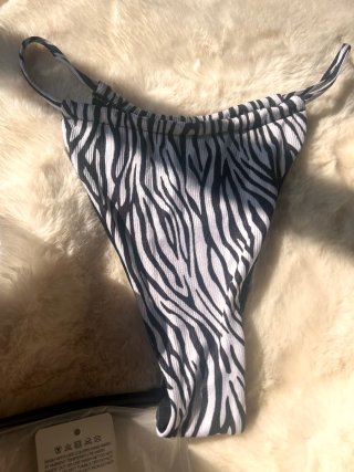 Braguita bikini brasileña estampado cebra