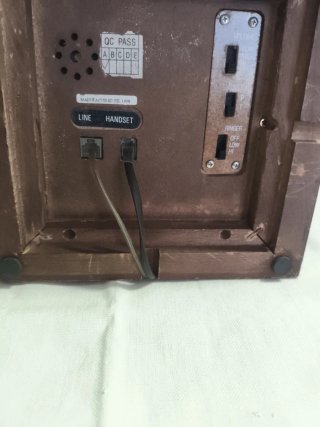 Teléfono Thomas Madera Caoba y latón