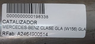 CATALIZADOR MERCEDES-BENZ CLASE GLA (W156) GLA 180 (156.942)
