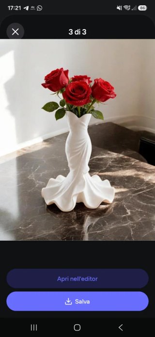 Vaso decoro Design Abito da sposa florero
