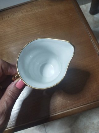 Jarra lechera vintage con flores Limoges Imperial