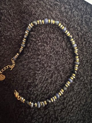 Bracciale unisex blu e oro