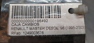 CAJA CAMBIOS RENAULT MASTER DESDE '98 *