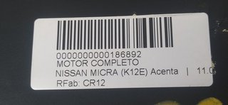 MOTOR COMPLETO NISSAN MICRA (K12E) Acenta
