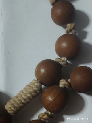 Rosario Vintage Madera y Cuerda