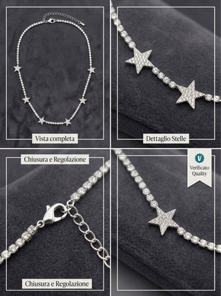 Collana Stelle Argento