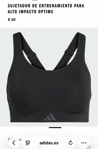 Top deportivo ADIDAS blanco