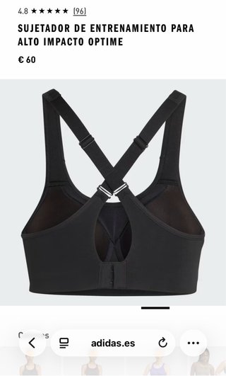 Top deportivo ADIDAS blanco