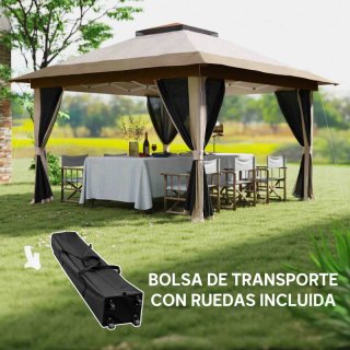 Cenador plegable 3,6x3,6m