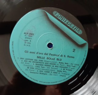 Doppio Vinile Mille Bolle Blu - Sanremo