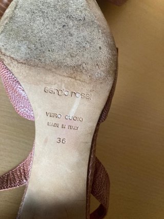 Tacones Sergio Rossi Piel Serpiente Rosa