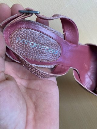 Tacones Sergio Rossi Piel Serpiente Rosa