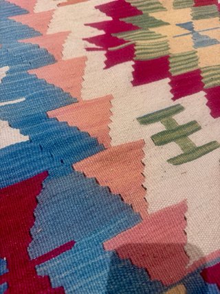 Alfombra Kilim Kilim Tejida Multicolor 180x115