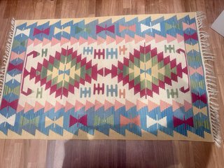 Alfombra Kilim Kilim Tejida Multicolor 180x115