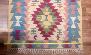 Alfombra Kilim Kilim Tejida Multicolor 180x115
