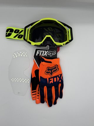Gafas 100% y Guantes Fox Nuevos 125