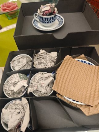 Juego café Sargadelos 6 piezas