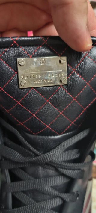 Philipp Plein Zapatillas Cuero Calavera Talla 44