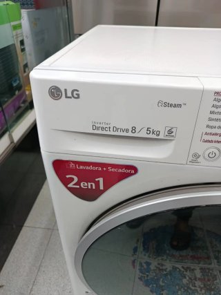 ☆LAVADORA Y SECADORA LG 8+5LG RPM.1400☆
