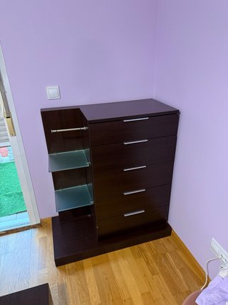 Dormitorio completo tatami: cama, somier y cómoda