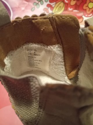 Botas niña talla 22